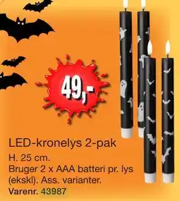 Harald Nyborg LED-kronelys 2-pak tilbud