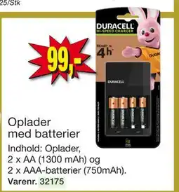 Harald Nyborg Oplader med batterier tilbud