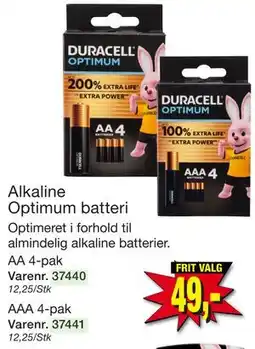 Harald Nyborg Alkaline Optimum batteri tilbud