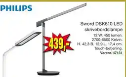 Harald Nyborg Sword DSK610 LED skrivebordslampe tilbud