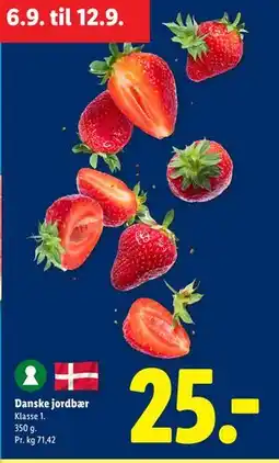 Lidl Danske jordbær tilbud