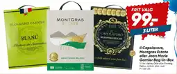 Bilka Il Capolavoro, Montgras Estate eller Jean Marie Garnier Bag-in-Box tilbud