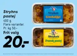 Bilka Stryhns postej tilbud