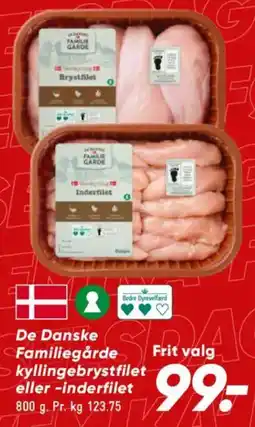 Bilka Familiegårde kyllingebrystfilet eller -inderfilet tilbud