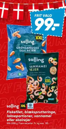 Bilka Salling vannamei rejer tilbud