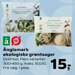 Kvickly Änglamark økologiske grøntsager tilbud