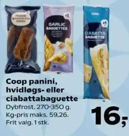 Kvickly Coop panini tilbud