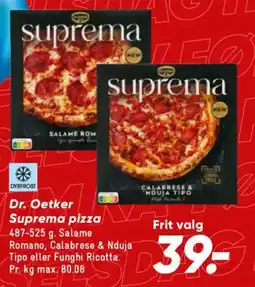 Bilka Dr. Oetker Suprema pizza tilbud