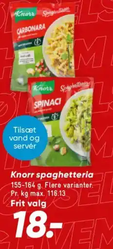 Bilka Knorr spaghetti teria tilbud