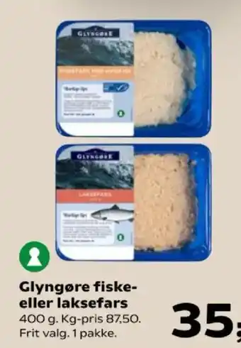 Kvickly Glyngøre fiske- eller laksefars tilbud