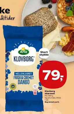 Kvickly Klovborg skæreost tilbud