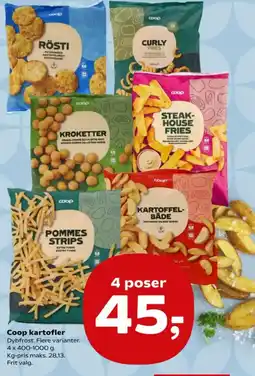 Kvickly Coop kartofler tilbud