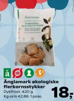 Kvickly Änglamark økologiske flerkornsstykker tilbud