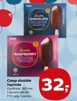 Kvickly Coop double ispinde tilbud