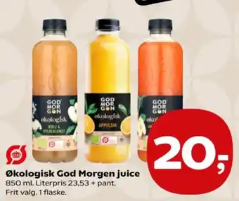 Kvickly God Morgen økologisk juice tilbud