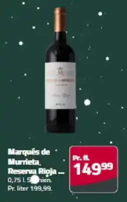 Fleggaard Marqués de Murrieta Reserva Rioja tilbud