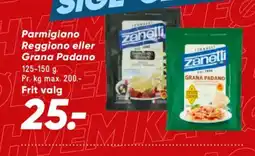 Bilka Zanetti Parmigiano Reggiano eller Grana Padano tilbud