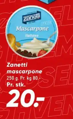 Bilka Zanetti mascarpone tilbud