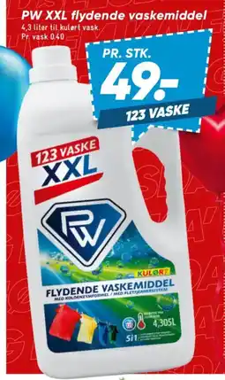 Bilka PW XXL flydende vaskemiddel tilbud