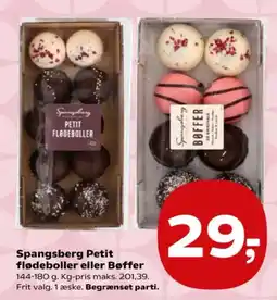 Kvickly Spangsberg Petit flødeboller eller Bøffer tilbud