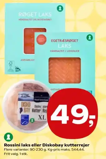 Kvickly Rossini laks eller Diskobay kutterrejer tilbud