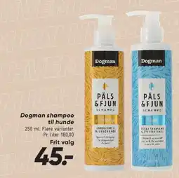 Bilka Dogman Päls & Fjun shampoo tilbud