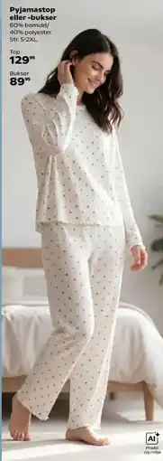 Kvickly Pyjamastop eller -bukser tilbud
