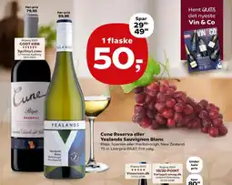 Kvickly Cune Reserva eller Yealands Sauvignon Blanc tilbud
