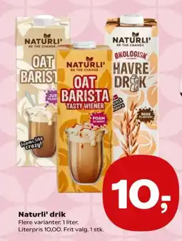 Kvickly Naturli' drik tilbud