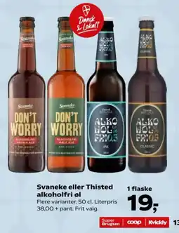Kvickly Svanekе eller Thisted alkoholfri øl tilbud
