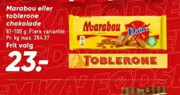 Bilka Marabou Toblerone chokolade tilbud