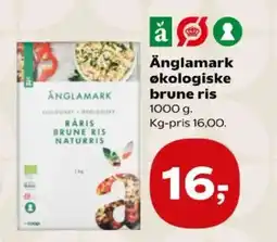 Kvickly Ånglamark økologiske brune ris tilbud