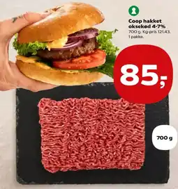 Kvickly Coop hakket oksekød tilbud