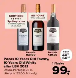 Kvickly Pocas 10 Years Old Tawny, 10 Years Old White eller LBV 2021 tilbud