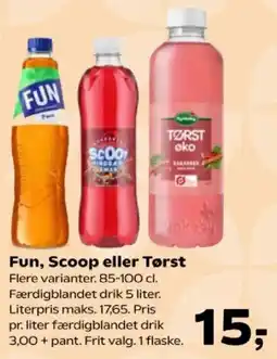Kvickly Fun Scoop eller Tørst tilbud
