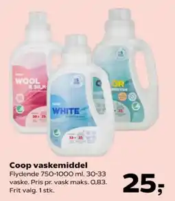 Kvickly Coop vaskemiddel tilbud