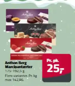 Fleggaard Anthon Berg Marcipantærter tilbud