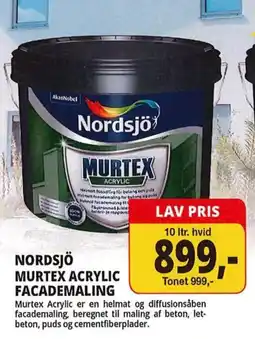 Farveland Nordsjö Muretex Acrylic Facademaling tilbud