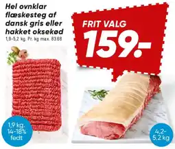Bilka Flæskesteg eller hakket oksekød tilbud