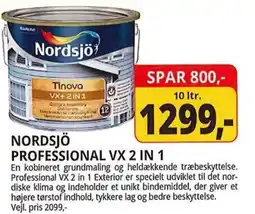 Farveland Nordsjö Professional VX 2 IN 1 tilbud