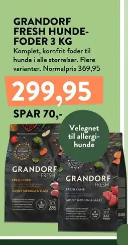 Plantorama GRANDORF FRESH HUNDEFODER 3 KG tilbud