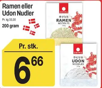 Ramen eller Udon Nudler