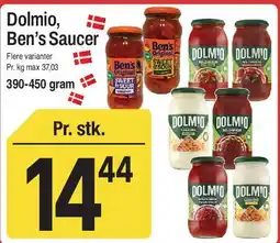 ABC Lavpris Dolmio / Ben's Saucer tilbud