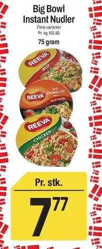 ABC Lavpris Big Bowl Instant Nudler tilbud