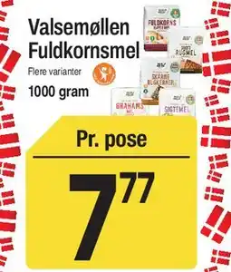 ABC Lavpris Valsemøllen Fuldkornsmel tilbud