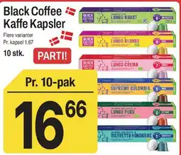 ABC Lavpris Black Coffee Kaffe Kapsler tilbud