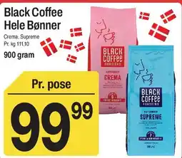ABC Lavpris Black Coffee Hele Bønner tilbud