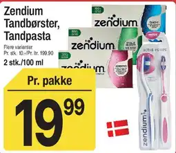 ABC Lavpris Zendium Tandbørster, Tandpasta tilbud