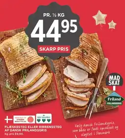 MENY Flæskesteg eller ribbensteg af dansk frilandgris tilbud