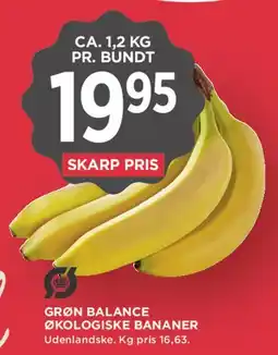MENY Økologiske bananer tilbud